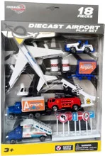 18 Piece Diecast Airport Playset (3 per case)