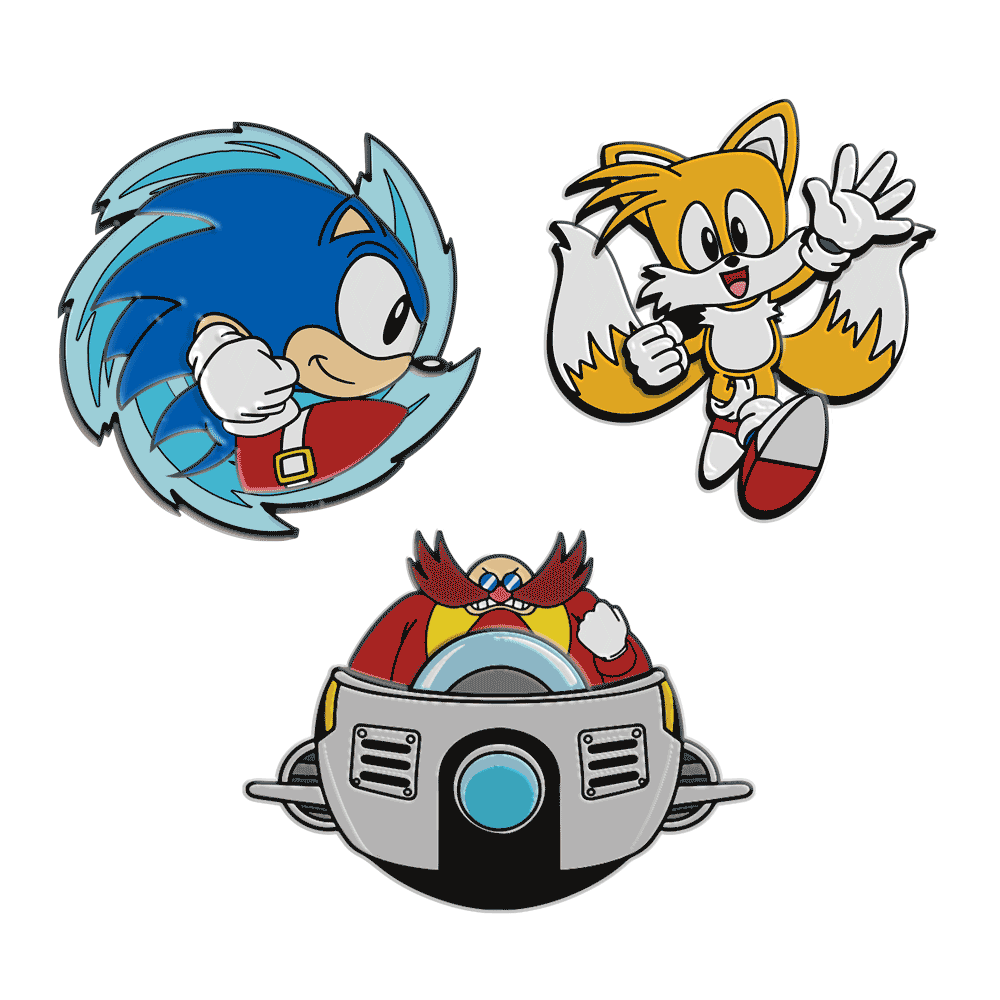 2023 NYCC: Sonic the Hedgehog 1.5" Premium Pin 3-Pack (Limited Edition 