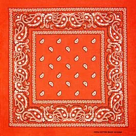 Orange Paisley Bandanas