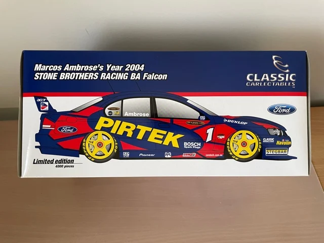 Marcos Ambrose’s Year 2004 Stone Brothers Racing BA Falcon Die Cast 1:18 Scale Model Car