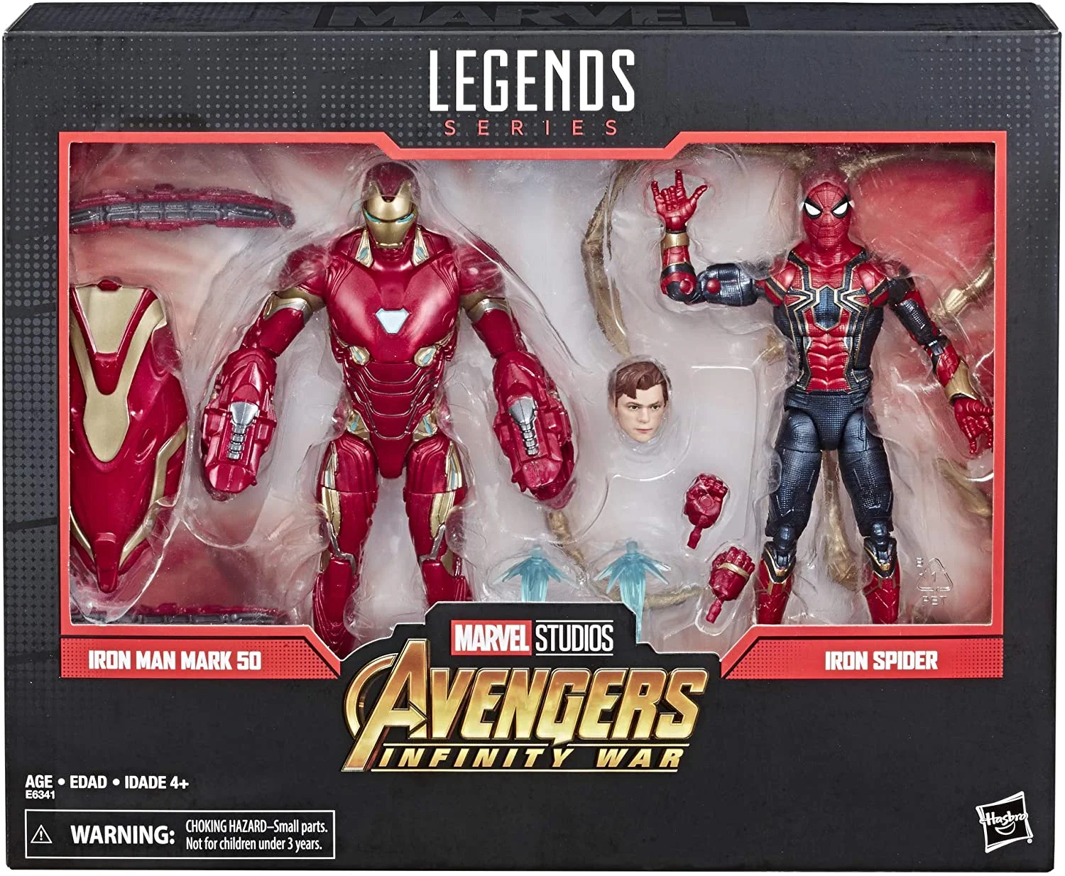 Marvel Legends Series Avengers Infinity War 6 Inch Movie Inspired Iron Man Mark 50 & Iron Spider 2-Pack Action Figures