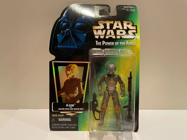 Star Wars Power of the Force (II) 4-LOM with Blaster Pistol and Blaster Rifle