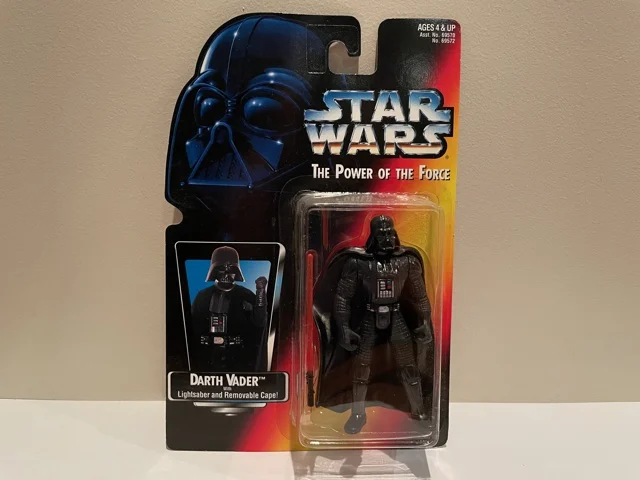 Star Wars Power of the Force (II) Darth Vader with Lightsaber and Removable Cape