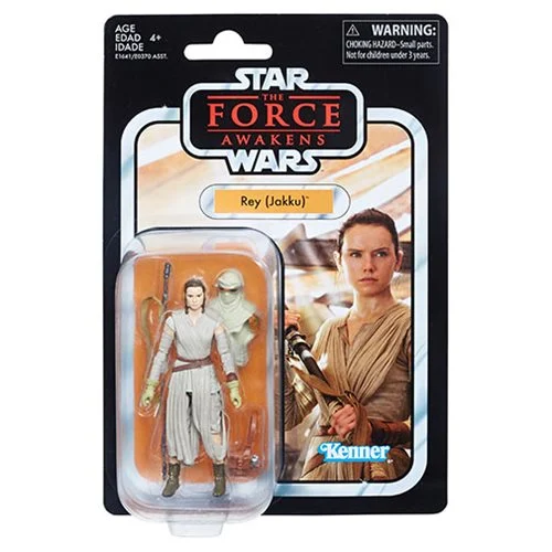 Star Wars Vintage Collection 3.75 Inch Wave 2 Rey Jakku (Damaged Card)