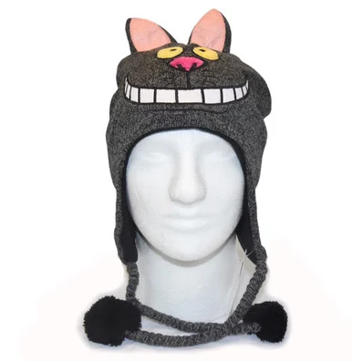 Cheshire Cat Laplander Beanie - Alice in Wonderland Grey Hat - 12-Pack Bulk
