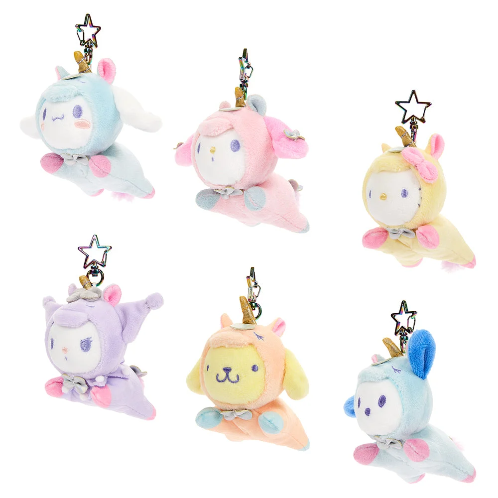 Hello Kitty® and Friends Unicorn 3" Plush Charms 
