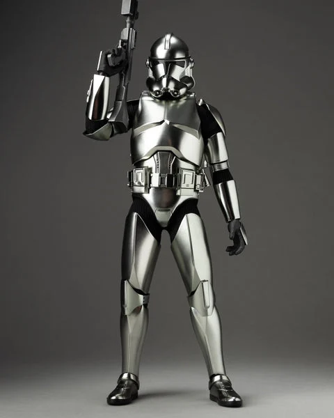 Hot toys MMS643 Star Wars Clone Trooper Chrome Version