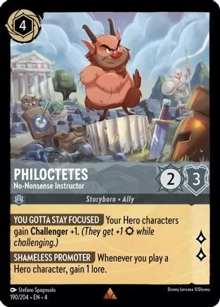 Lorcana - Philoctetes (No-Nonsense Instructor) - 190/204 - Rare - Ursula's Return