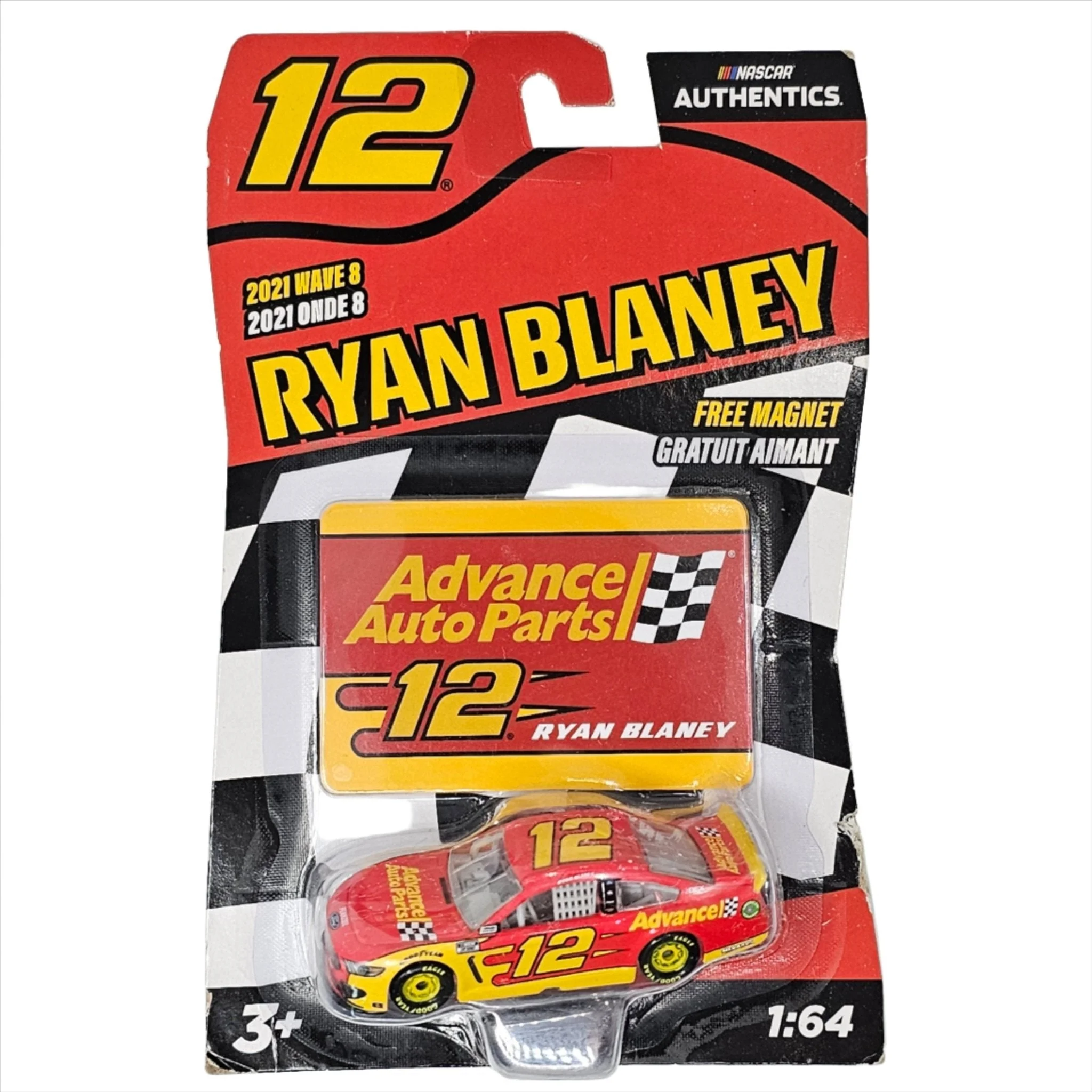 Nascar Authentics - Ryan Blaney Ford Mustang Stock Car - 2021