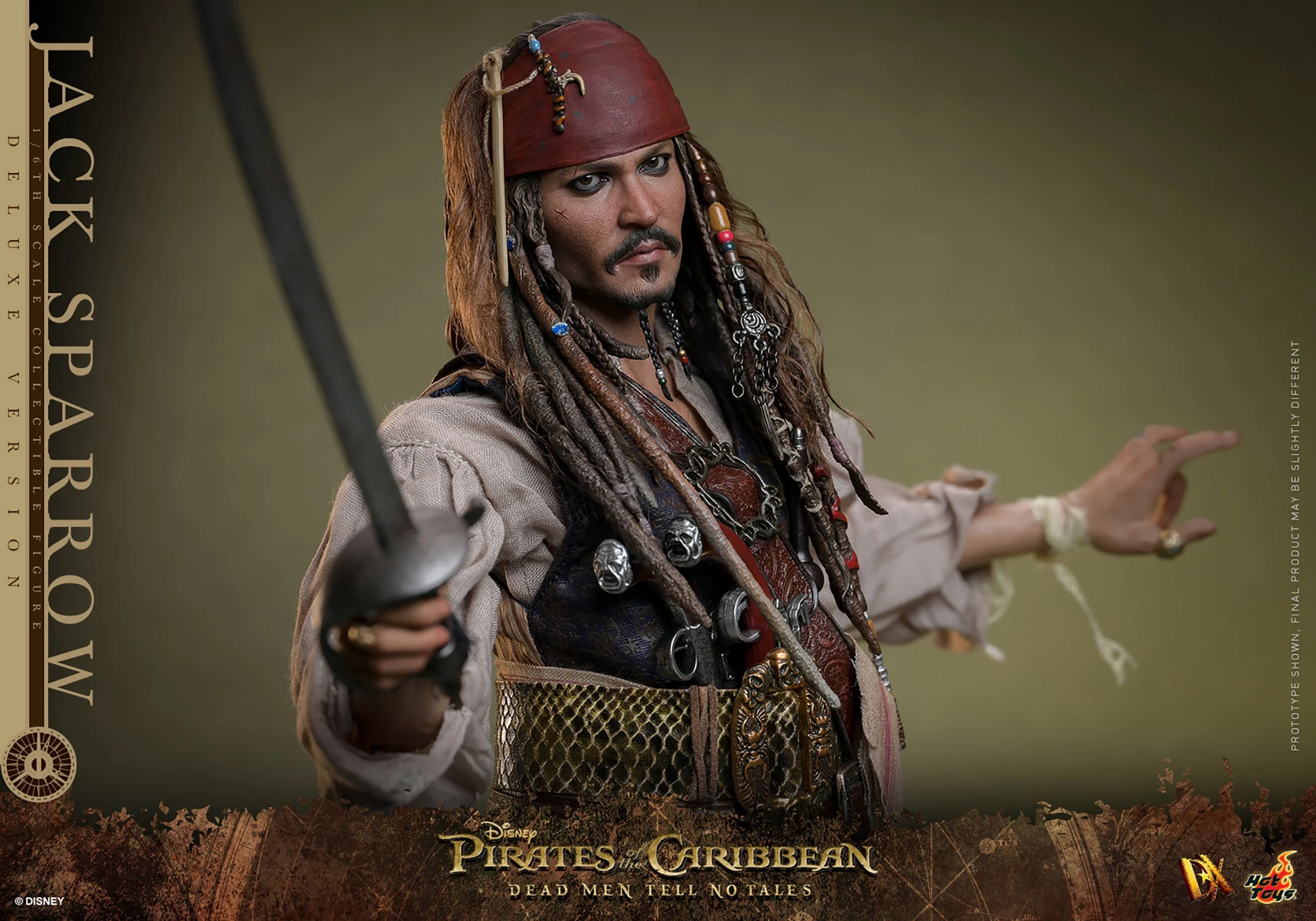 Pirates of the Caribbean: Dead Men Tell No Tales DX38 Captain Jack Sparrow (Deluxe Ver.) 1/6th Scale Collectible Figure