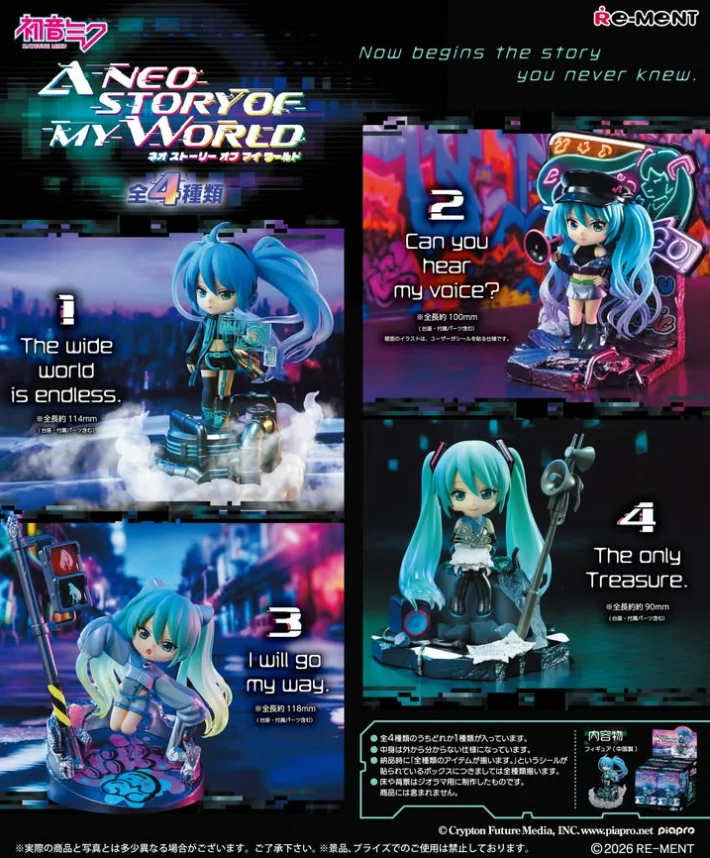 (PREORDER) Re-Ment Hatsune Miku A NEO STORY OF MY WORLD Blind Box Set
