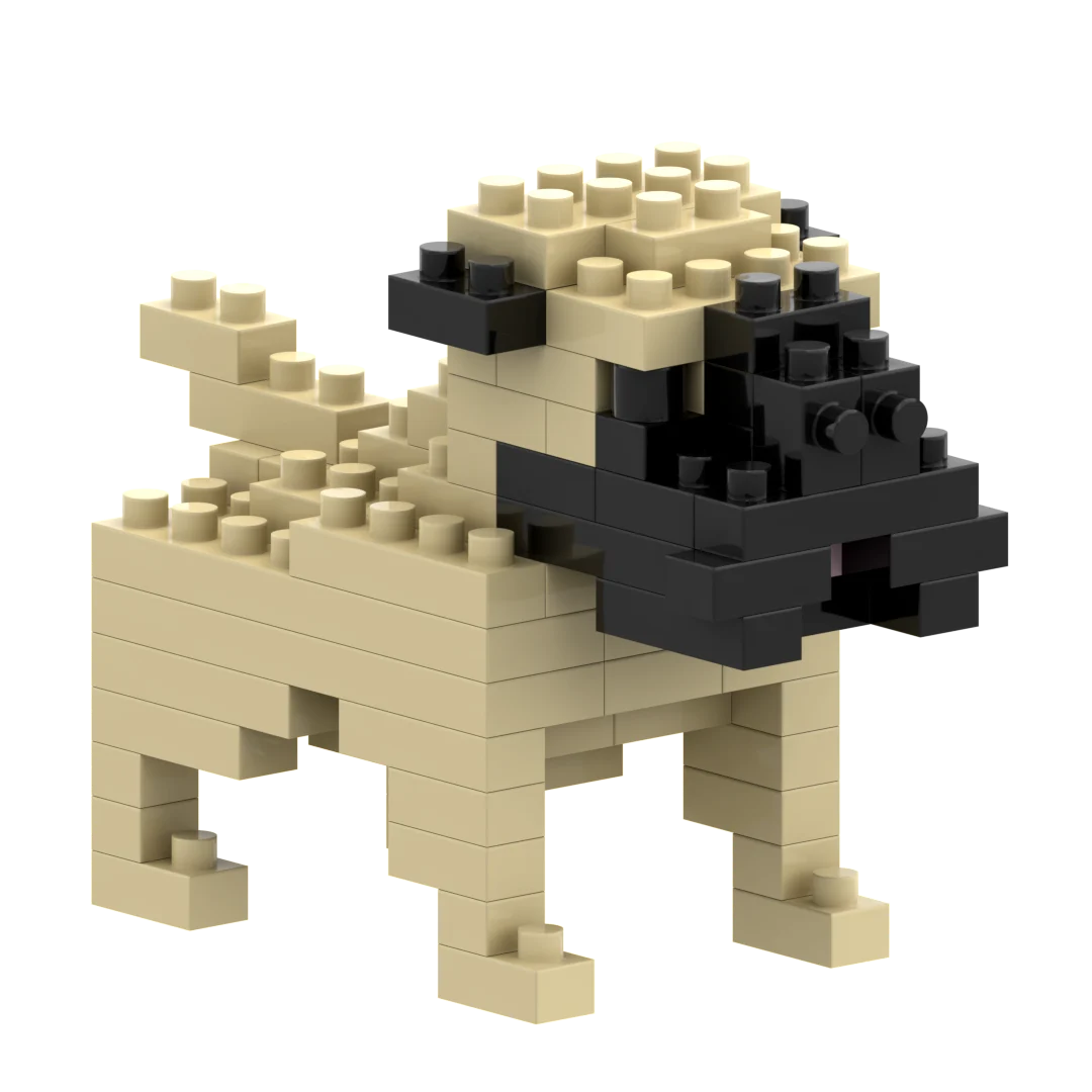 Small Zip Bag Pug