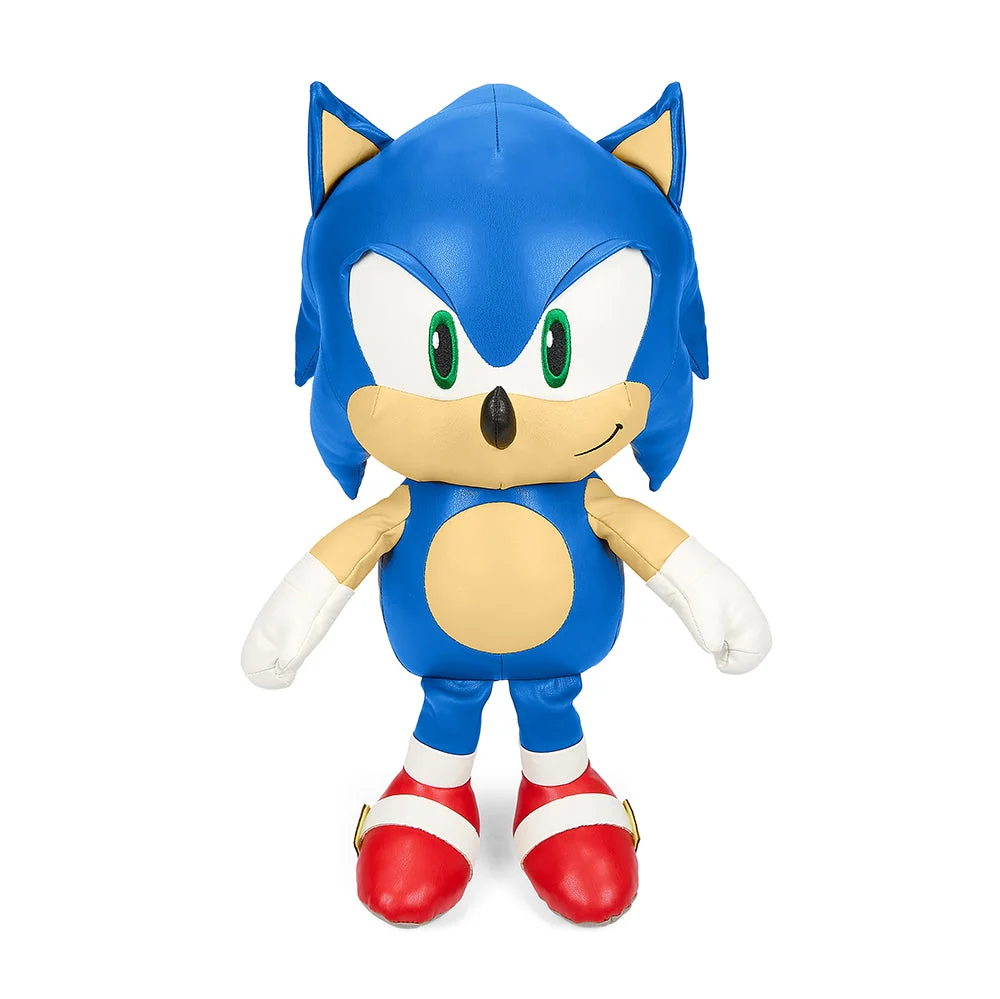 Sonic the Hedgehog 16” Premium Pleather Sonic Plush 