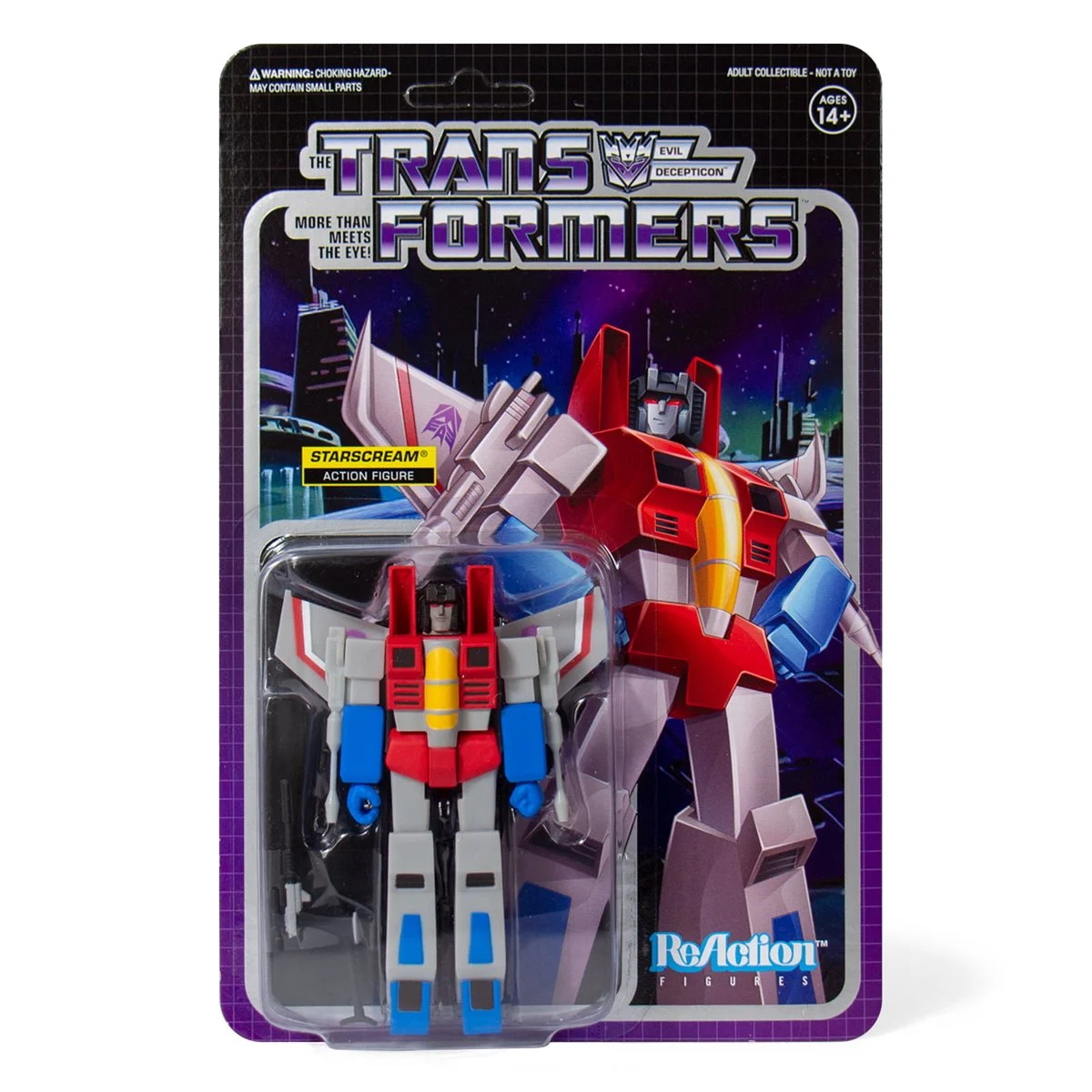 Super 7 Transformers G1 Starscream - ReAction Figure
