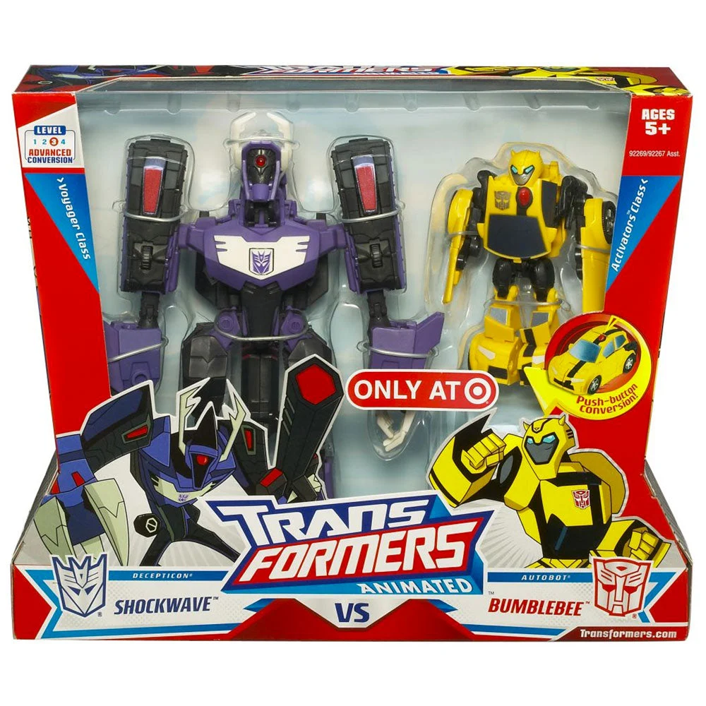 Transformers Animated Shockwave vs Bumblebee - 2-Pack
