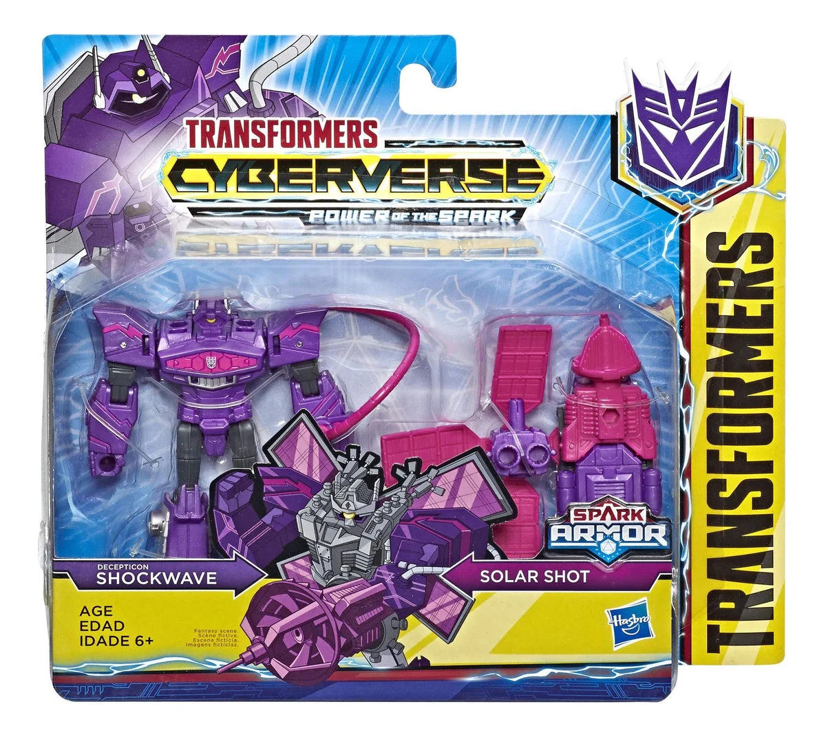 Transformers Cyberverse Power of the Spark Shockwave & Solar Shot - Spark Armor