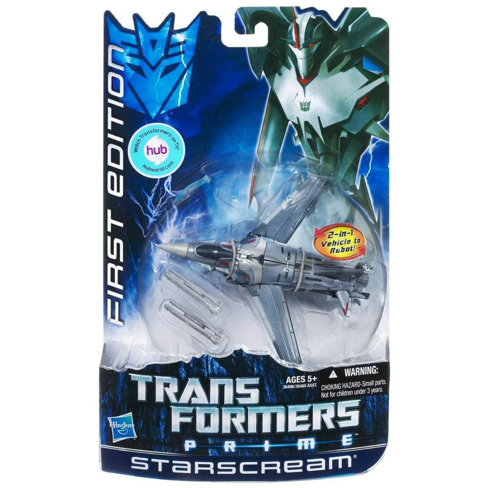 Transformers Prime First Edition 003 Starscream (Hub Sticker) - Deluxe