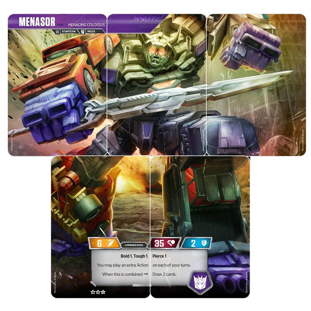 Transformers TCG Menasor Menacing Collossus - Combiner Set of 5 cards