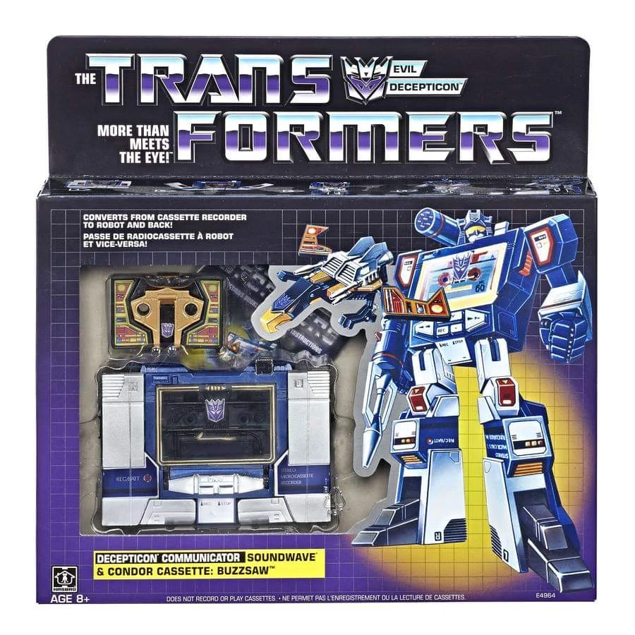 Transformers Vintage G1 Soundwave & Buzzsaw Reissue