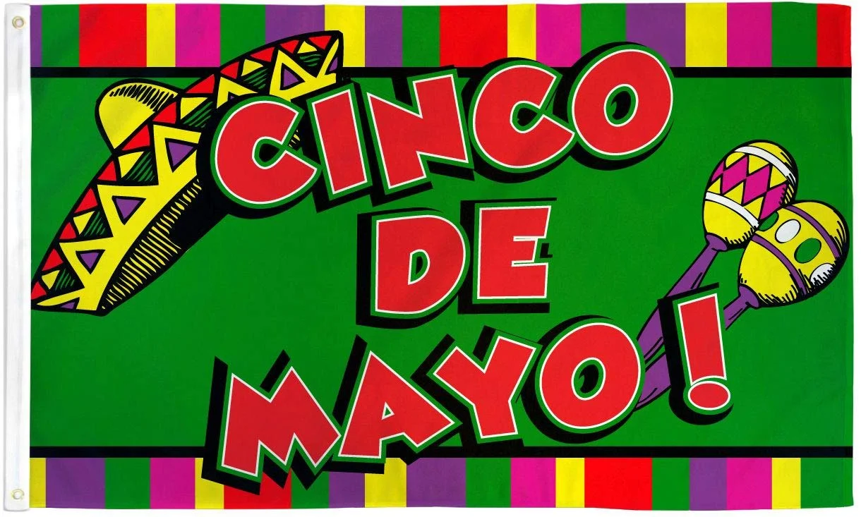 Wholesale CINCO DE MAYO3 X 5 CELEBRATION FLAG (Sold by the piece)