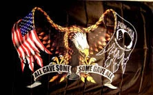 Wholesale EAGLE POW SOME GAVE ALLDELUXE 3' X 5' FLAG (Sold by the piece)