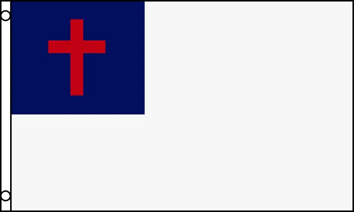 Wholesale HEAVY NYLON CHRISTIAN CROSS RELIGIOUS3 X 5 FLAG ( sold by the piece )