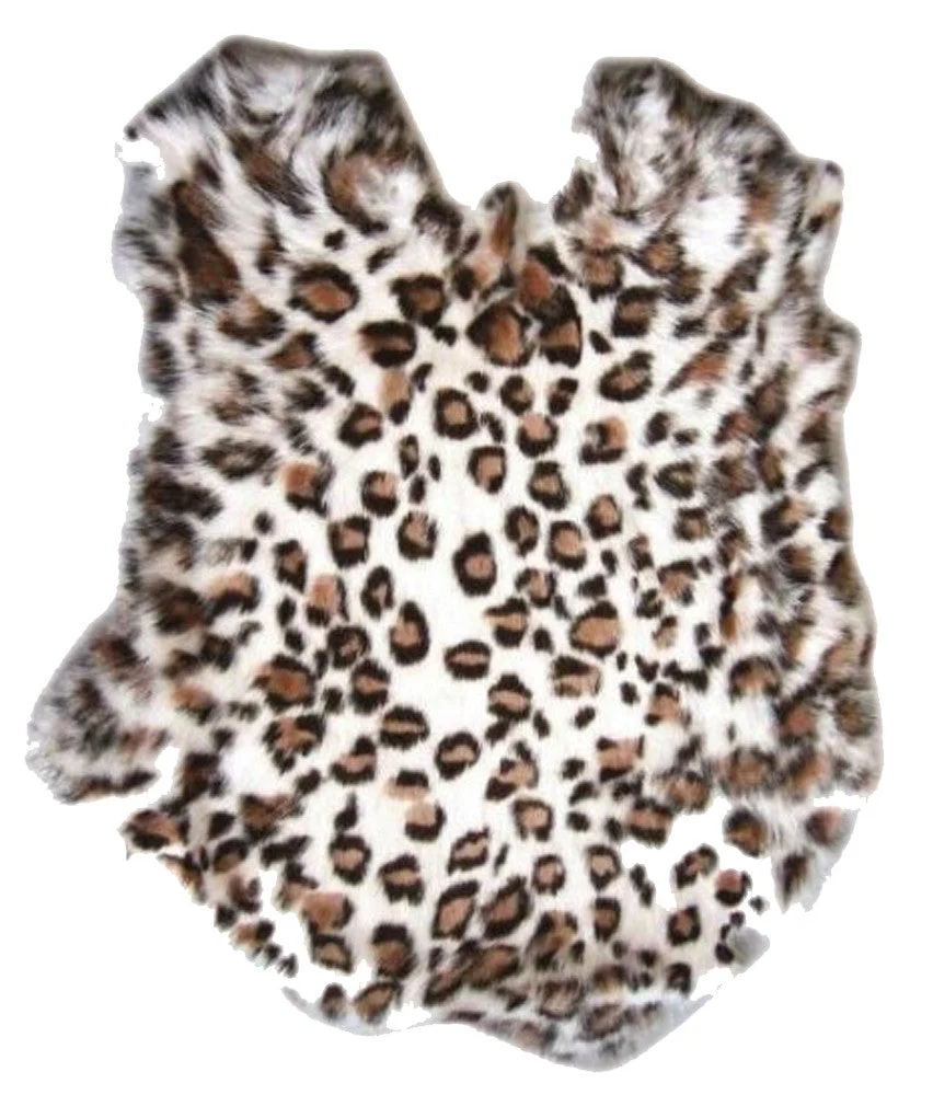 Wholesale LEOPARDRABBIT SKIN PELT (Sold by the piece)