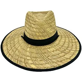 Bamboo Straw Summer Hat for Men - Wide Brim Lightweight Sun Hat