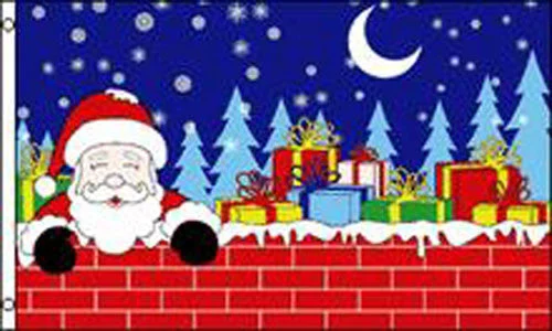 Wholesale SANTA CLAUS CHRISTMAS EVE3 X 5 FLAG ( sold by the piece )