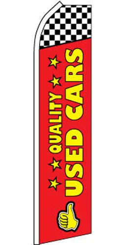 Wholesale SUPER SWOOPER 15 FT QUALITY USED CARS FLAG(Sold by the piece)