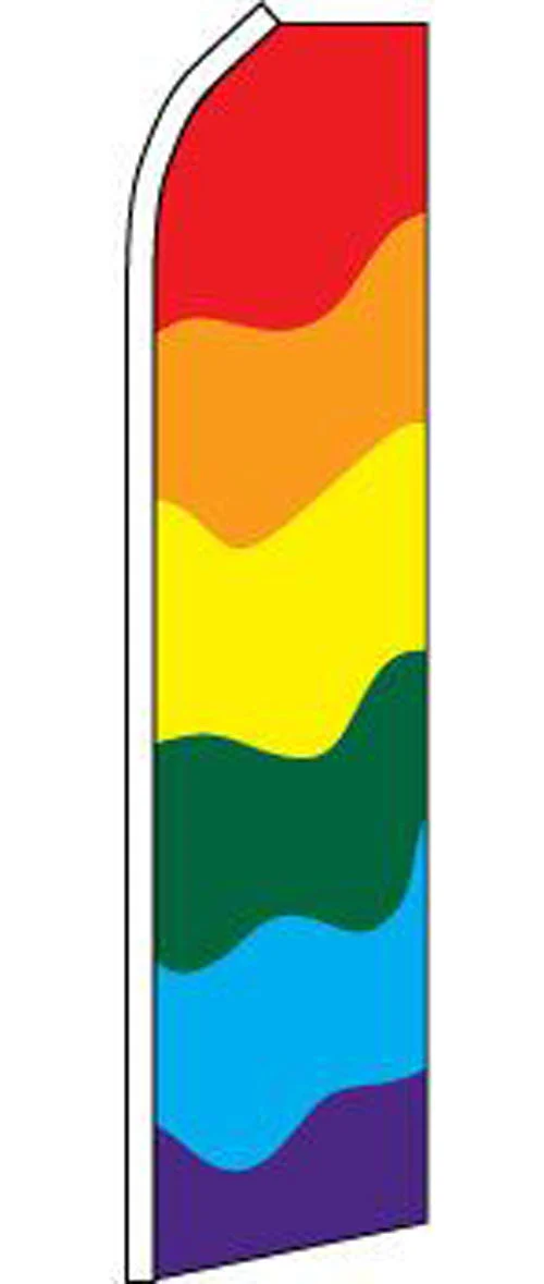 Wholesale SUPER SWOOPER 15 FT RAINBOW GAY PRIDE FLAG(Sold by the piece)