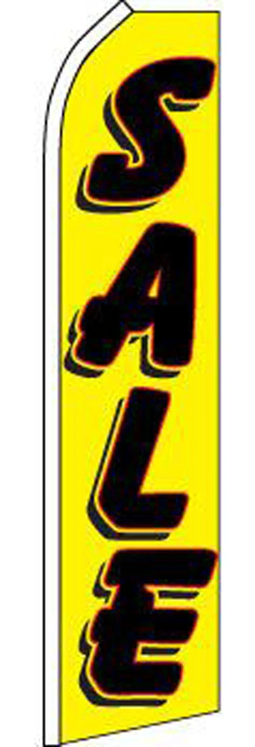 Wholesale SUPER SWOOPER 15 FT YELLOW SALEFLAG(Sold by the piece)