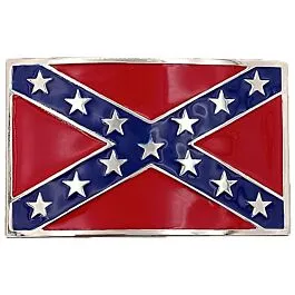 Confederation Flag Belt Buckle