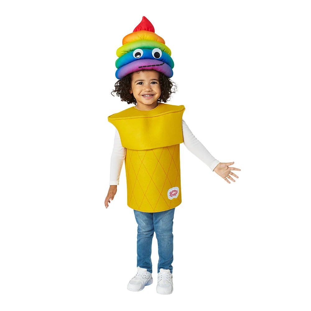 Yummy World Rainbow Sally Soft Serve Ice Cream Kids Costume 